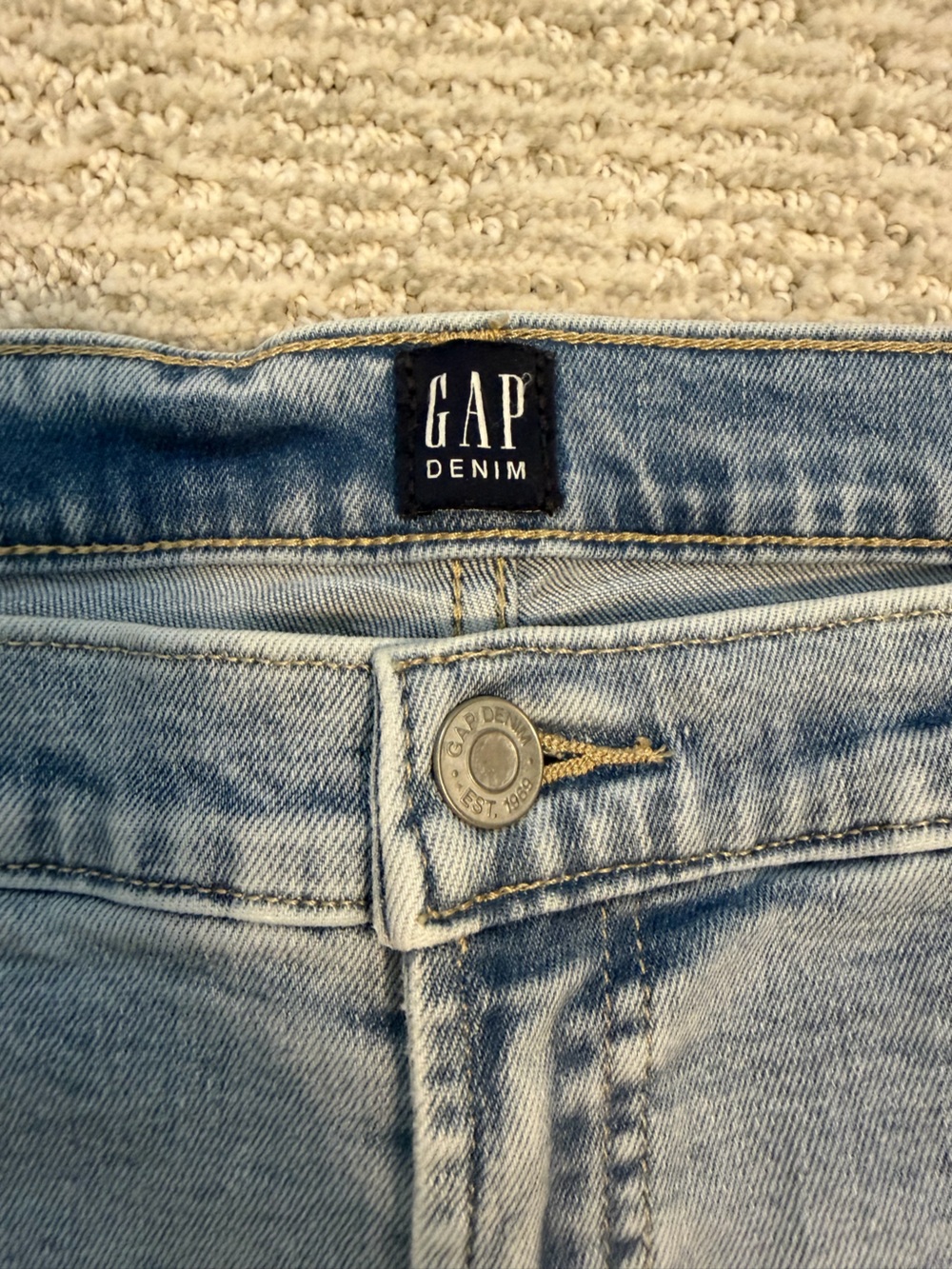GAP High-Rise Cigarette Jeans-Light Destroy - Picture 2 of 7